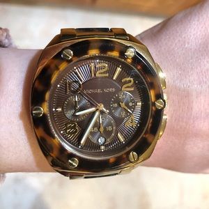 Michael Kors tortoise watch